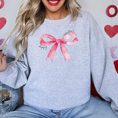 'Happy Valentine’s' Pink Bow