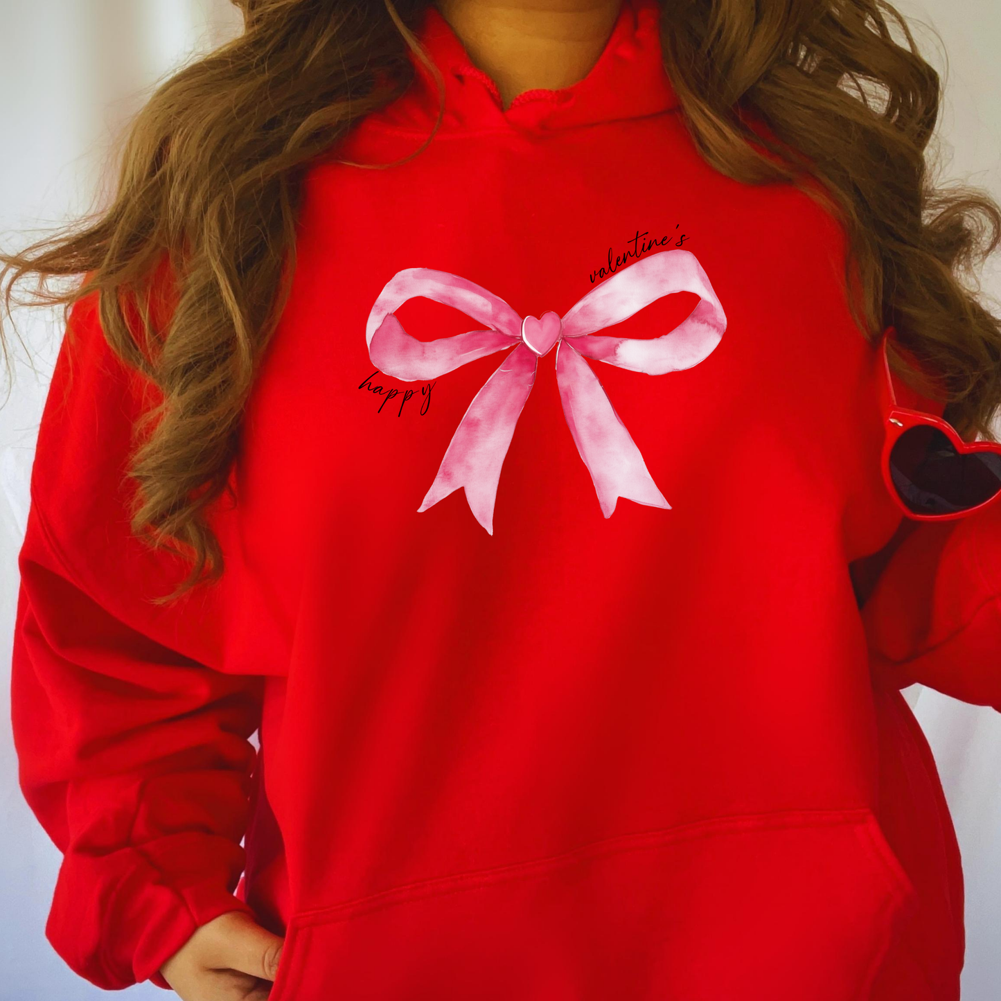 'Happy Valentine’s' Pink Bow