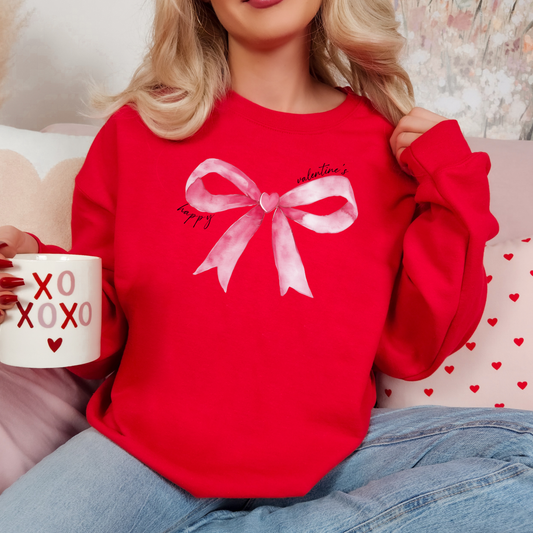 'Happy Valentine’s' Pink Bow