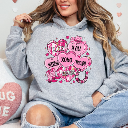 Yeehaw Valentine Western Hearts