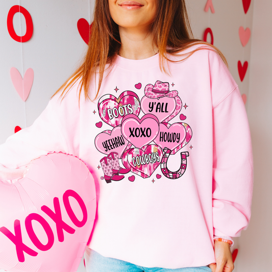 Yeehaw Valentine Western Hearts