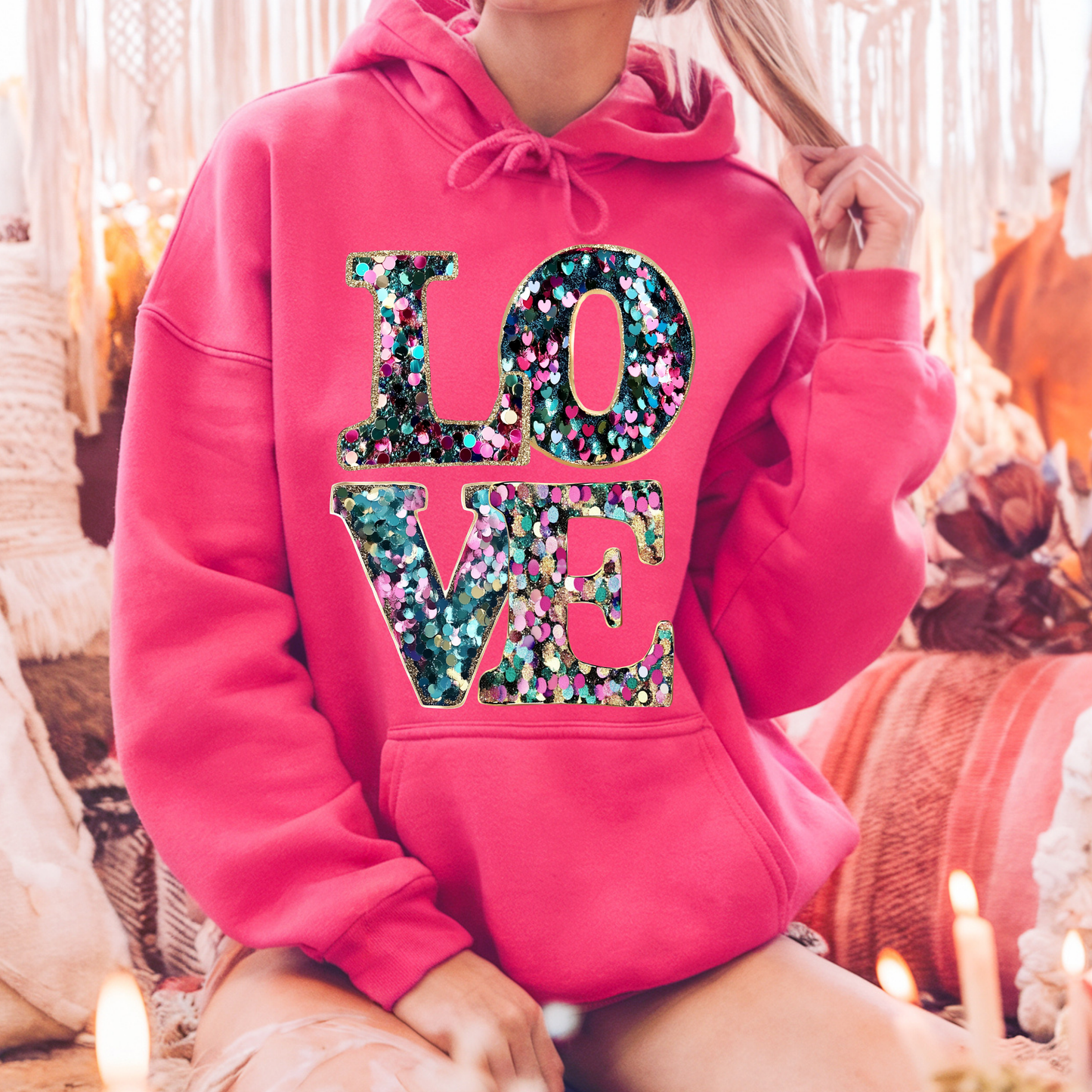 Sequins Pattern “LOVE”