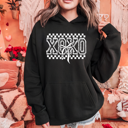 XOXO Checkered Bow
