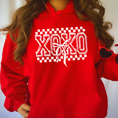 XOXO Checkered Bow