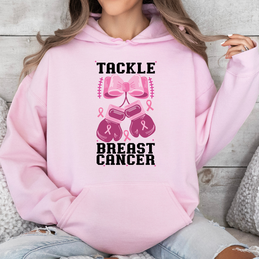 Tackle Cancer Boxing Gloves Hoodie