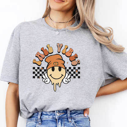 'Fall Vibes' Smiley in a Beanie Hoodie