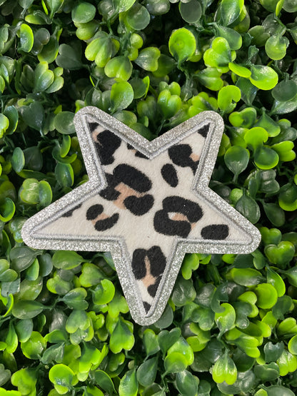 Leopard Print Star Patch