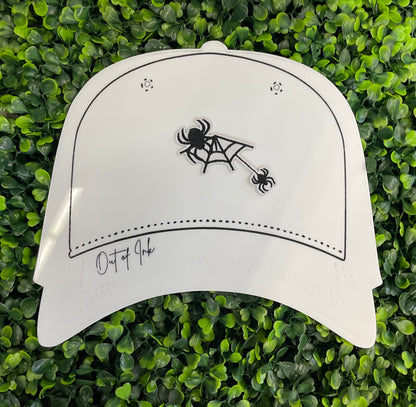 Spider & Web Silhouette Embroidered Patch