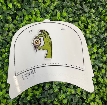 Zombie Hand with Eyeball Embroidered Patch