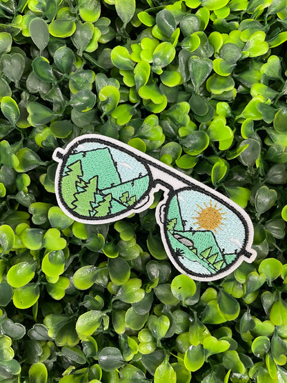 Aviator Sunglasses Embroidered Patch