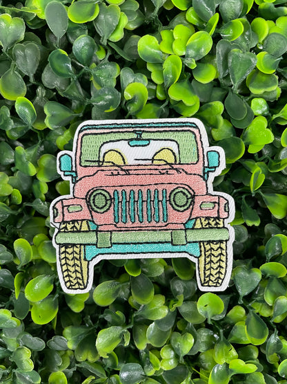 Retro Jeep Embroidered Patch