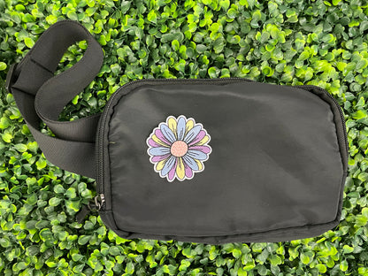 Colorful Daisy Embroidered Patch