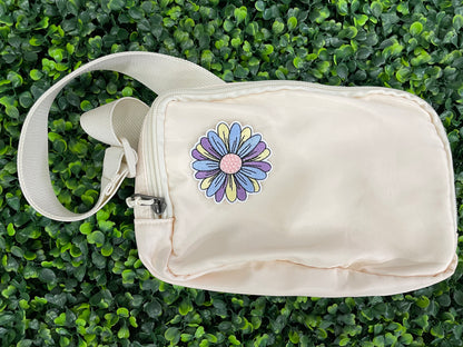 Colorful Daisy Embroidered Patch