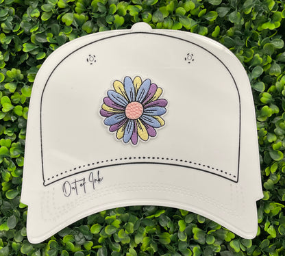 Colorful Daisy Embroidered Patch