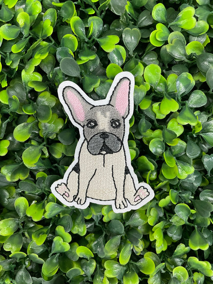 French Bulldog Embroidered Patch