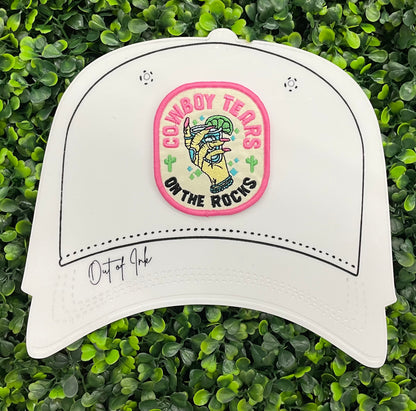 Cowboy Tears On The Rocks Embroidered Patch