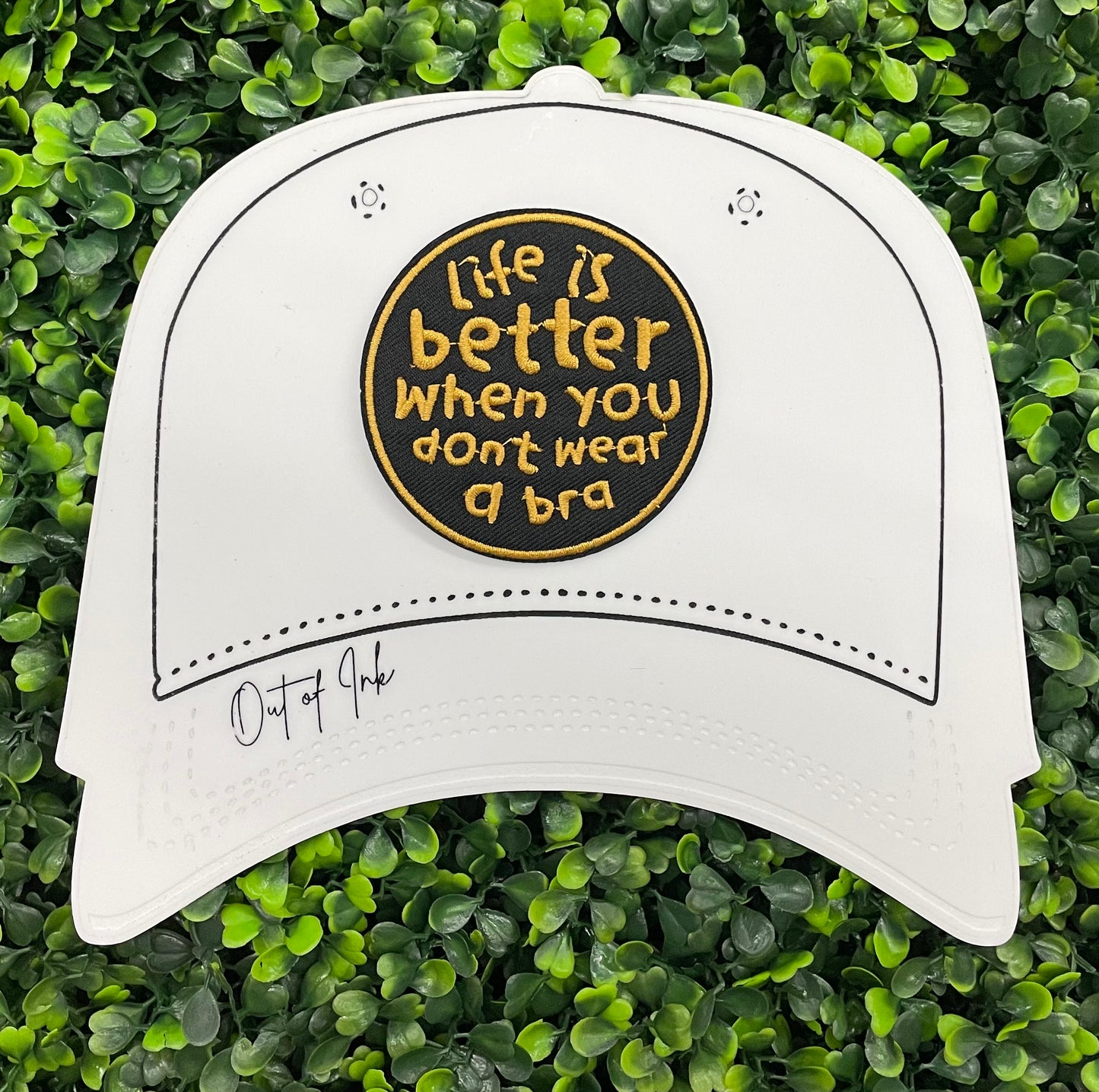 Life is Better When You Don't Wear a Bra Embroidered Patch