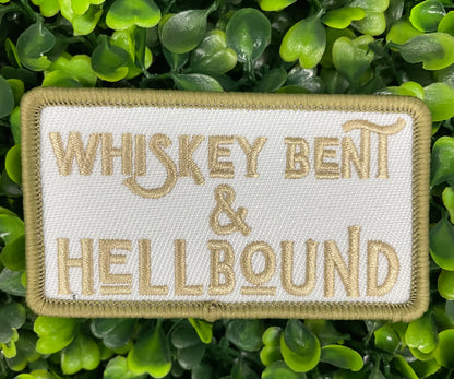 Whiskey Bent & Hellbound Embroidered Patch