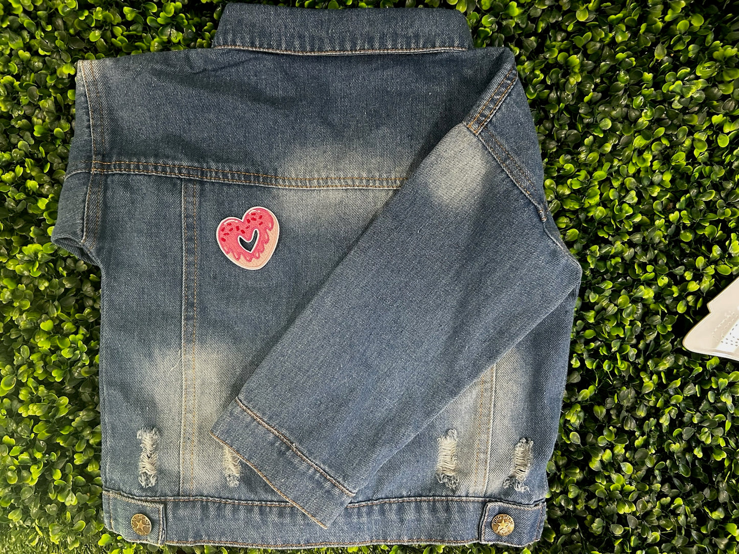 Donut Heart Embroidered Patch