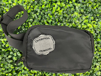 Champion Cowgirl Embroidered Patch