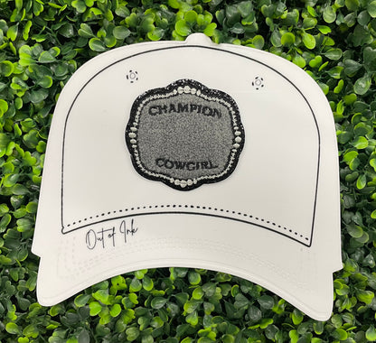 Champion Cowgirl Embroidered Patch