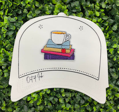 Cozy Books & Tea Embroidered Patch