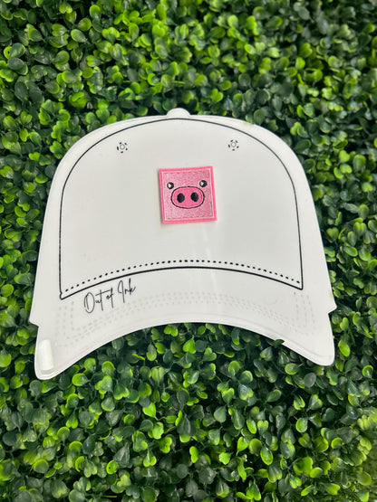 Pink Pig Nose Patch – Mini Farm Animal Embroidered Iron-On Patch
