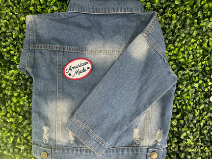 American Made Patch – Red, White & Blue Embroidered Iron-On Patch
