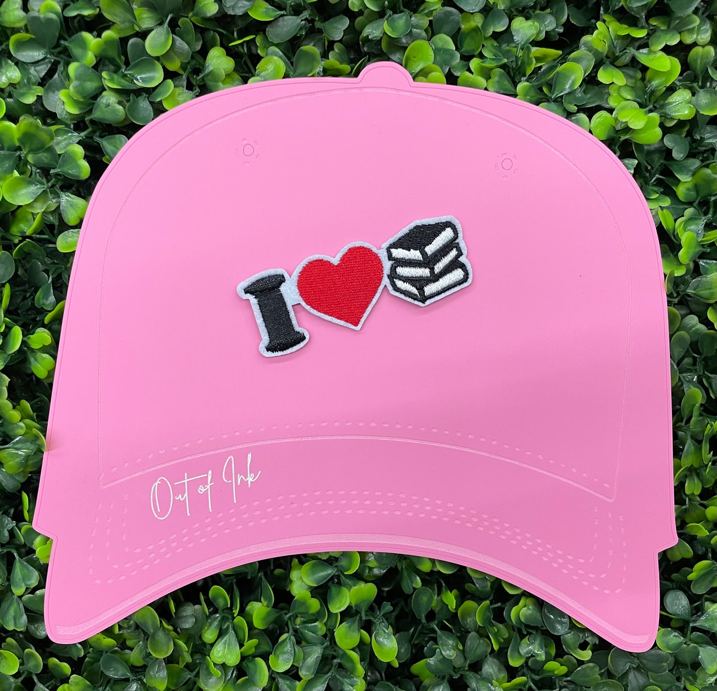I Love Books Embroidered Patch