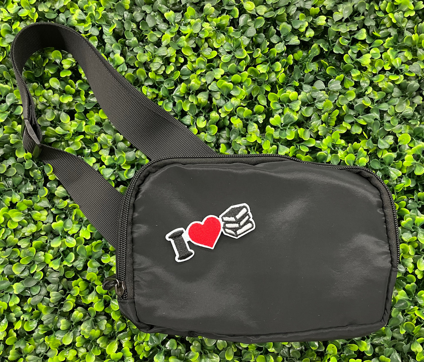 I Love Books Embroidered Patch