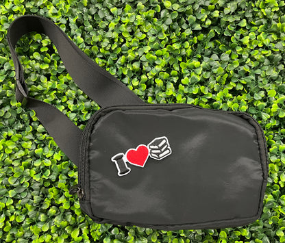 I Love Books Embroidered Patch