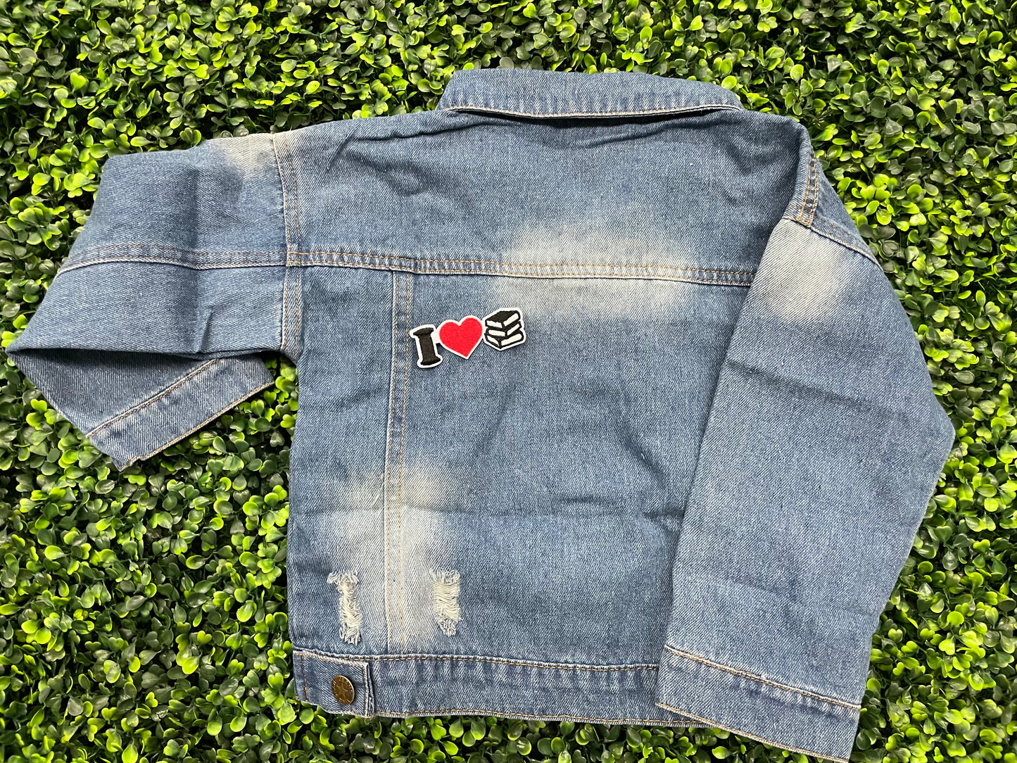 I Love Books Embroidered Patch