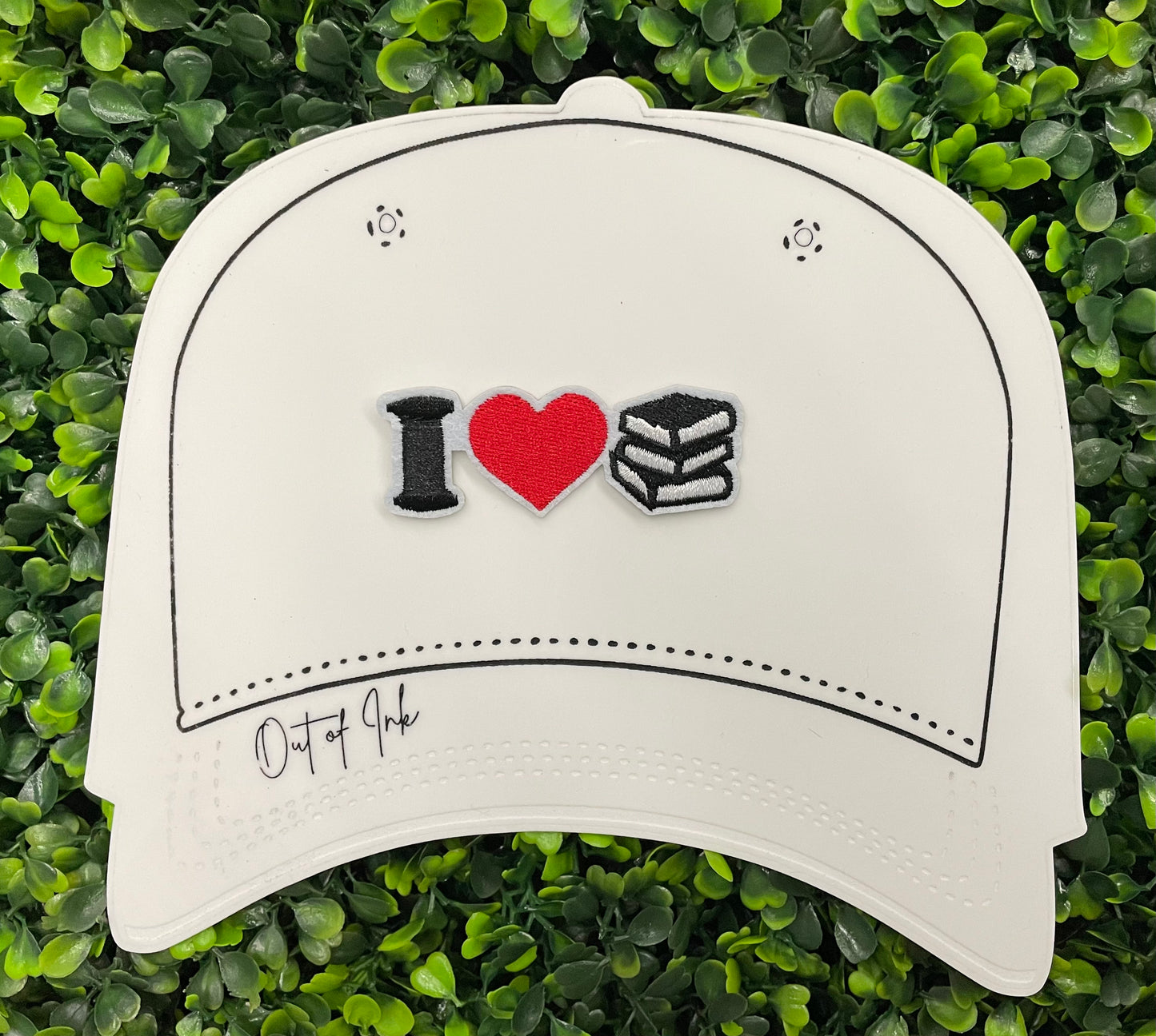 I Love Books Embroidered Patch