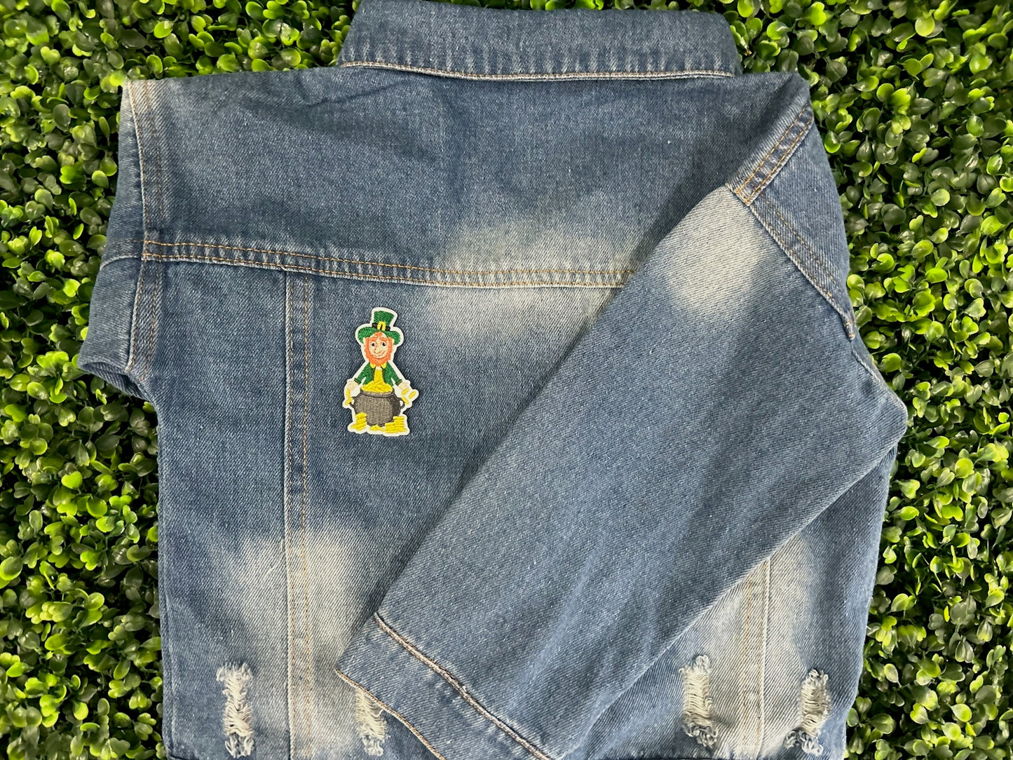 St. Patrick’s Day Leprechaun Patch | Pot of Gold Irish Iron-On Patch