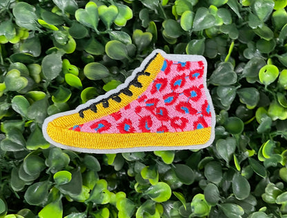 Leopard  Sneaker Embroidered Patch
