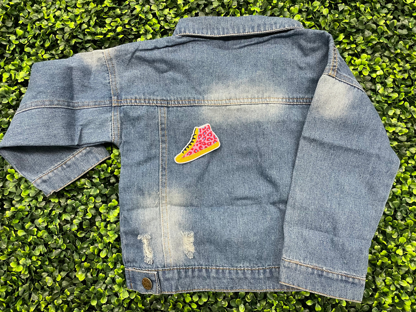 Leopard  Sneaker Embroidered Patch