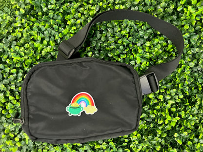 Rainbow and Pot of Gold Embroidered Patch