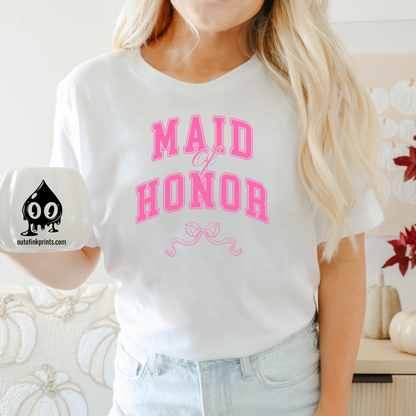 Maid of Honor Bow T-Shirt