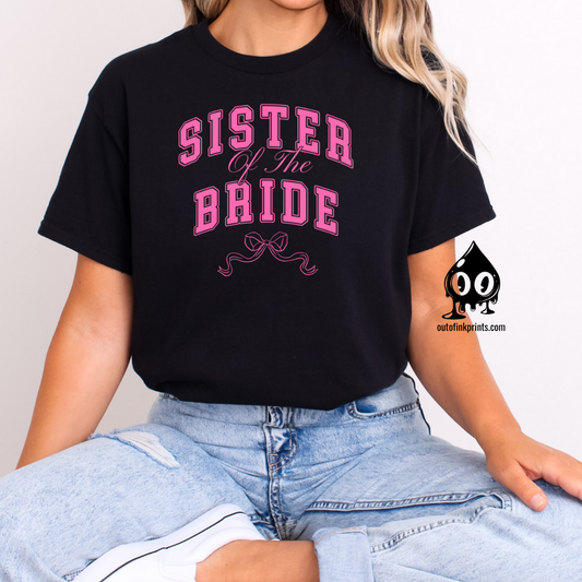 Sister of the Bride Bow T-Shirt