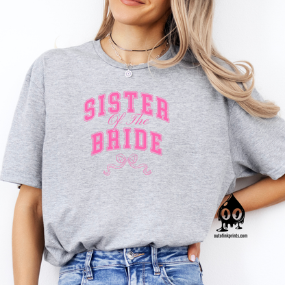 Sister of the Bride Bow T-Shirt